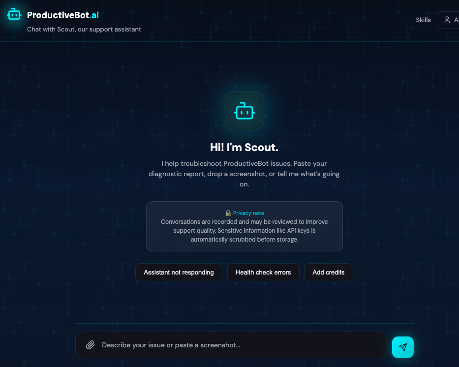 ProductiveBot on the MacBook Pro M5 Max