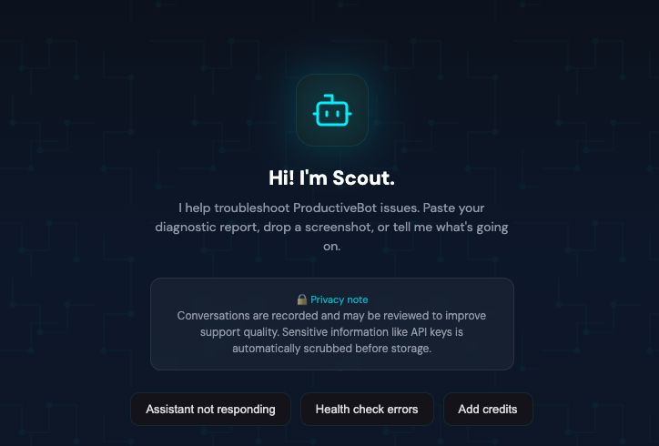 Scout guidance chat
