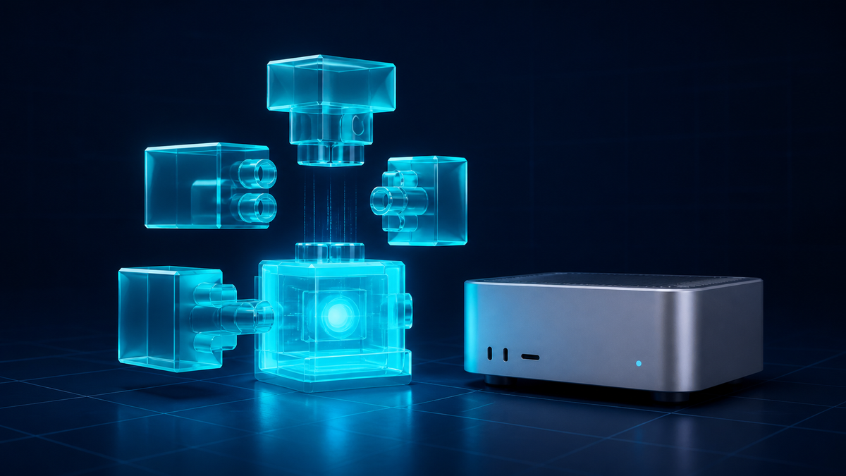 Reusable AI-agent capabilities illustrated as connected modular components.